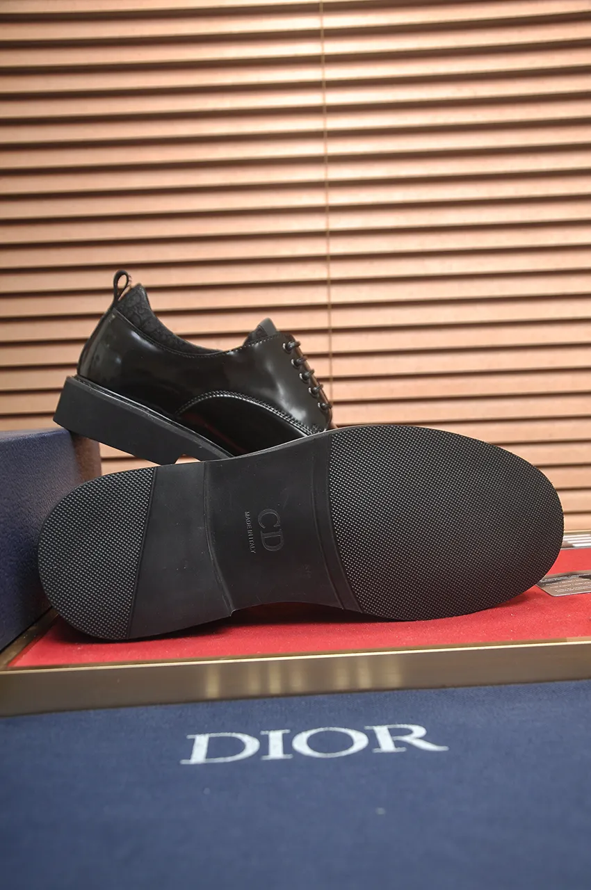 Men's shoes 💰680💶[Dior] (water-dyed cowhide lining) Dior original 1:1 high-quality factory, imported original materials, imported raw cowhide, water-dyed cowhide lining, original TPU outsole, code number: 39-44 (38.45 custom-made)